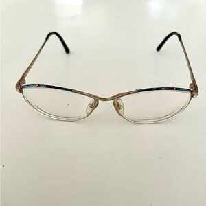 Authentic Christian Dior CD 2680 45 56-15 Gold Brown Frames Eye Glasses Austria